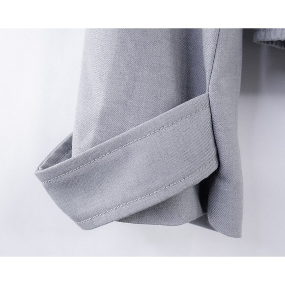 Free People XS Agnes Heather Gray Cropped Blazer Jacket Academia Business Casual - Picture 6 of 13